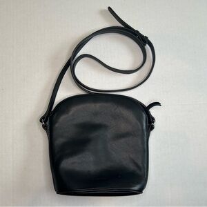 Black Leather Steven Alan Crossbody Bag